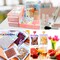 Smell Proof Bags & Resealable Foil Pouch Mylar Sample Bag Great for Party Favor Food Storage (Holographic Color) (50Pcs-5.5x8 Inch)